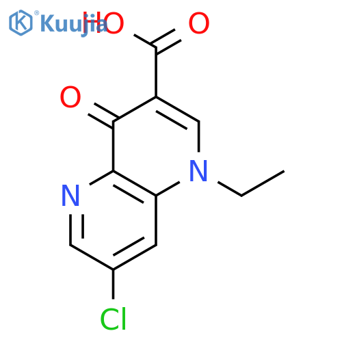 1,5-NAPHTHYRIDINE-3-CARBOXYLIC ACID, 7-CHLORO-1-ETHYL-1,4-DIHYDRO-4-OXO- structure