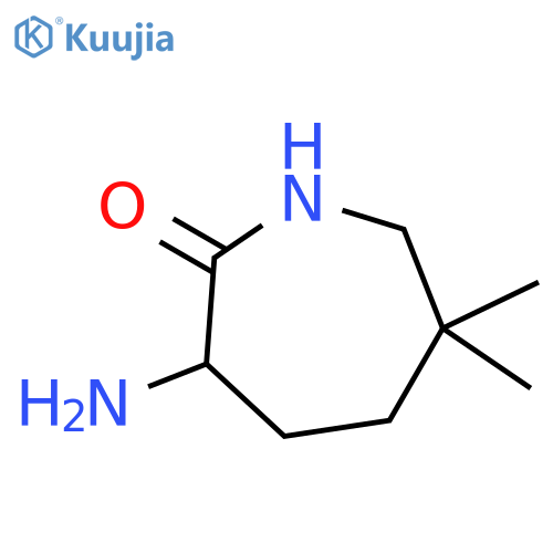2H-Azepin-2-one, 3-aminohexahydro-6,6-dimethyl- structure