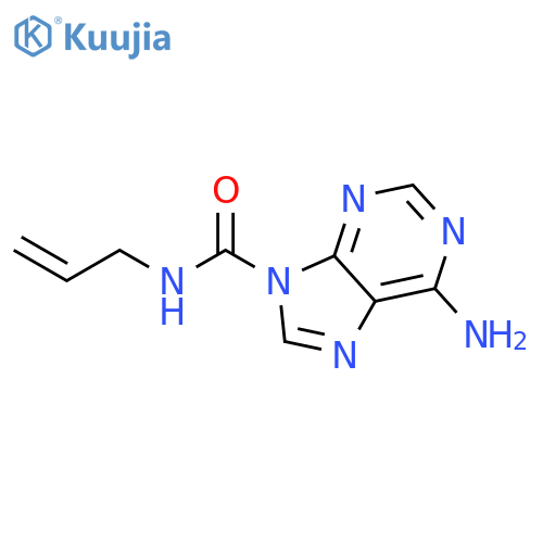 9H-PURINE-9-CARBOXAMIDE, 6-AMINO-N-2-PROPENYL- structure