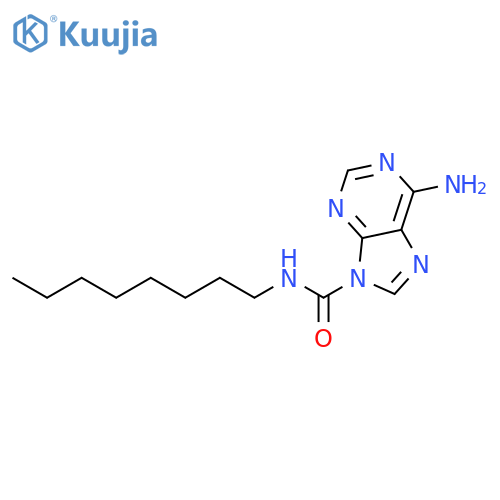 9H-Purine-9-carboxamide, 6-amino-N-octyl- structure