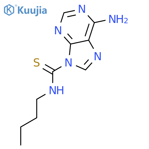 9H-PURINE-9-CARBOTHIOAMIDE, 6-AMINO-N-BUTYL- structure