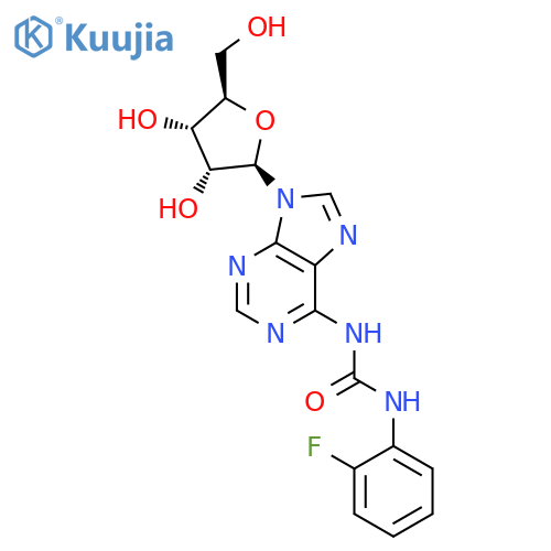 ADENOSINE, N-[[(2-FLUOROPHENYL)AMINO]CARBONYL]- structure