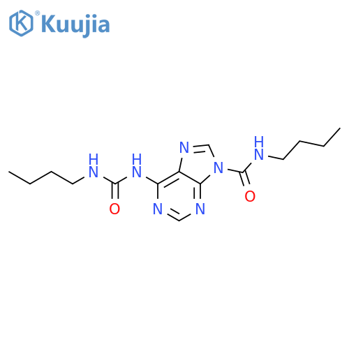 9H-Purine-9-carboxamide, N-butyl-6-[[(butylamino)carbonyl]amino]- structure