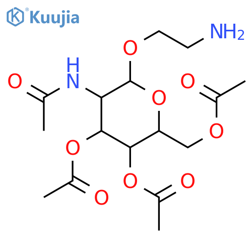 β-D-Glucopyranoside, 2-aminoethyl 2-(acetylamino)-2-deoxy-, 3,4,6-triacetate structure