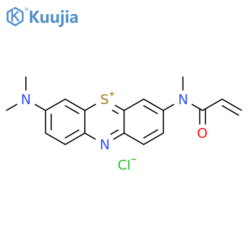 Phenothiazin-5-ium, 3-(dimethylamino)-7-[methyl(1-oxo-2-propen-1-yl)amino]-, chloride (1:1) structure