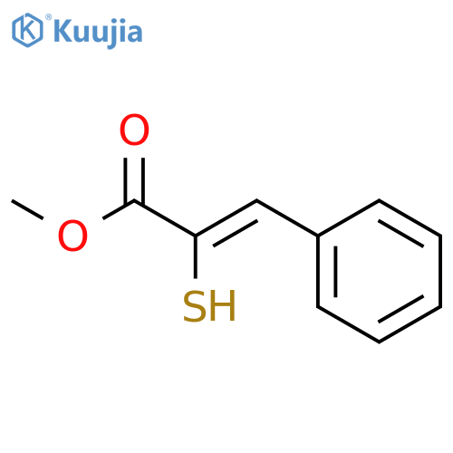 2-Propenoic acid, 2-mercapto-3-phenyl-, methyl ester structure