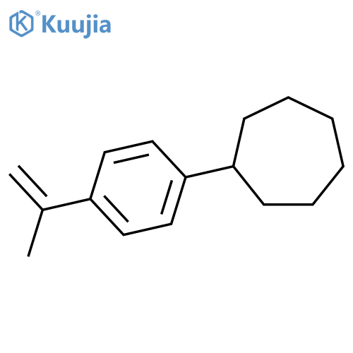Cycloheptane, [4-(1-methylethenyl)phenyl]- structure