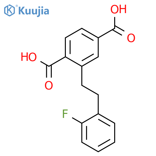 1,4-BENZENEDICARBOXYLIC ACID, 2-[2-(2-FLUOROPHENYL)ETHYL]- structure