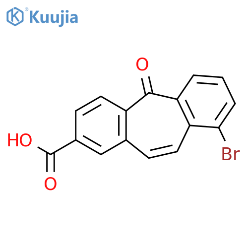 5H-Dibenzo[a,d]cycloheptene-2-carboxylic acid, 9-bromo-5-oxo- structure
