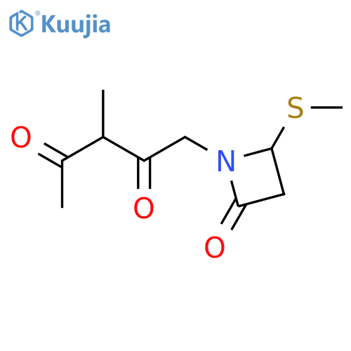 2,4-PENTANEDIONE, 3-METHYL-1-[2-(METHYLTHIO)-4-OXO-1-AZETIDINYL]- structure
