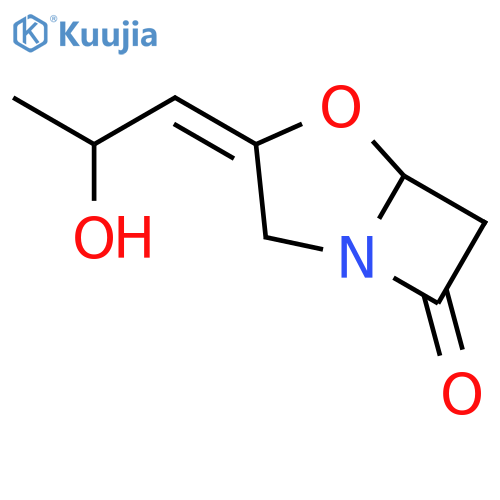 4-Oxa-1-azabicyclo[3.2.0]heptan-7-one, 3-(2-hydroxypropylidene)- structure