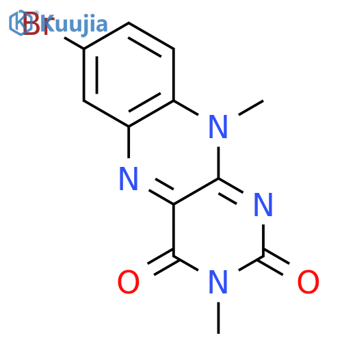 Benzo[g]pteridine-2,4(3H,10H)-dione, 7-bromo-3,10-dimethyl- structure