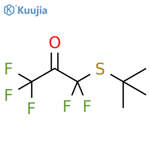 2-PROPANONE, 1-[(1,1-DIMETHYLETHYL)THIO]-1,1,3,3,3-PENTAFLUORO- structure