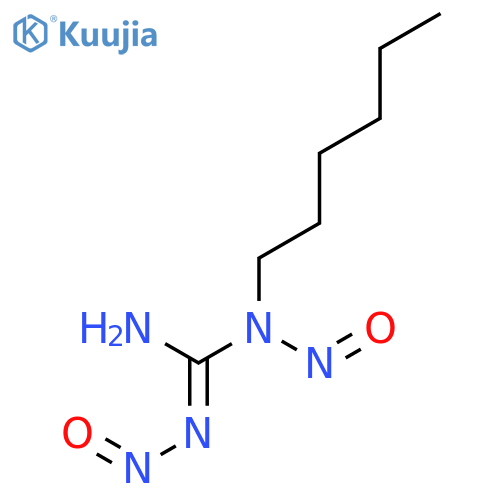 Guanidine,N-hexyl-N,N'-dinitroso- (9CI) structure