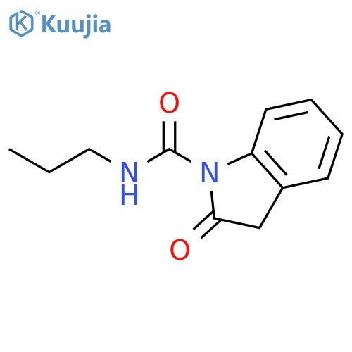 1H-Indole-1-carboxamide, 2,3-dihydro-2-oxo-N-propyl- structure