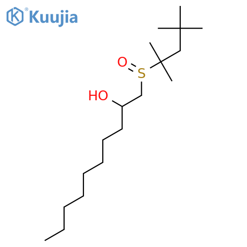 1-(2,4,4-Trimethylpentane-2-sulfinyl)decan-2-OL structure