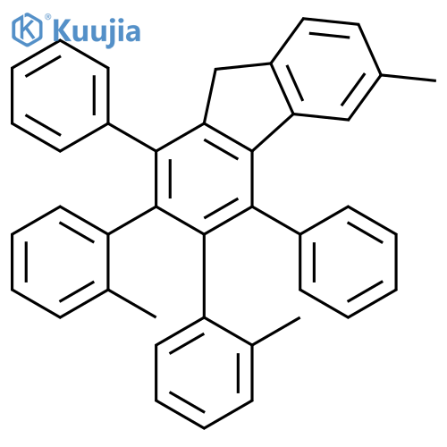 9H-Fluorene, 6-methyl-2,3-bis(methylphenyl)-1,4-diphenyl- structure