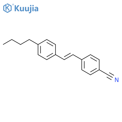 4-[2-(4-Butylphenyl)ethenyl]benzonitrile structure
