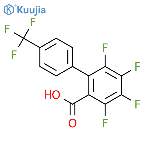 [1,1'-Biphenyl]-2-carboxylic acid, 3,4,5,6-tetrafluoro-4'-(trifluoromethyl)- structure
