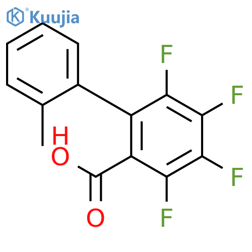 [1,1'-BIPHENYL]-2-CARBOXYLIC ACID, 3,4,5,6-TETRAFLUORO-2'-METHYL- structure