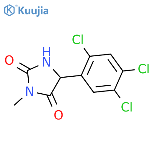2,4-Imidazolidinedione, 3-methyl-5-(2,4,5-trichlorophenyl)- structure