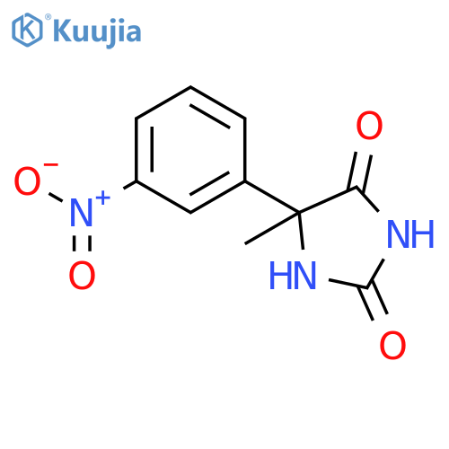 5-Methyl-5-(3-nitrophenyl)imidazolidine-2,4-dione structure
