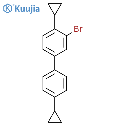 1,1'-Biphenyl, 3-bromo-4,4'-dicyclopropyl- structure