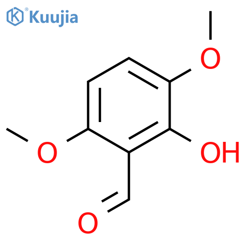 Benzaldehyde, 2-hydroxy-3,6-dimethoxy- structure
