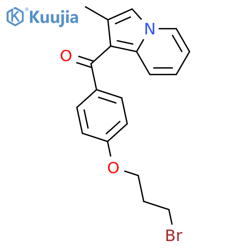 Methanone, [4-(3-bromopropoxy)phenyl](2-methyl-1-indolizinyl)- structure