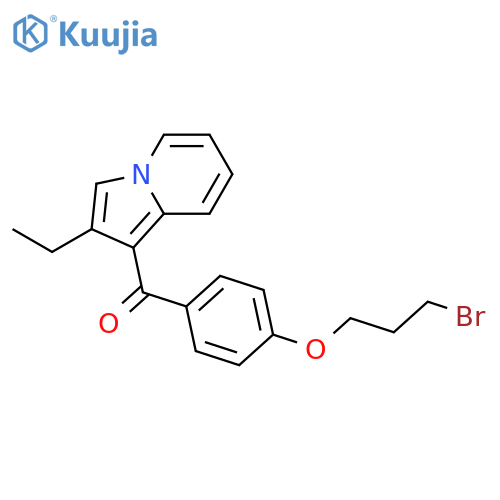 METHANONE, [4-(3-BROMOPROPOXY)PHENYL](2-ETHYL-1-INDOLIZINYL)- structure