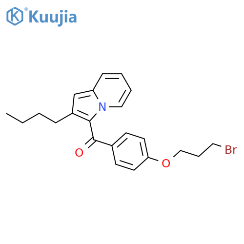 Methanone, [4-(3-bromopropoxy)phenyl](2-butyl-3-indolizinyl)- structure