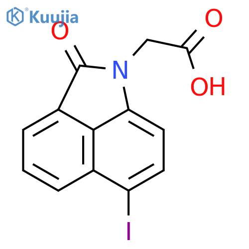 2-{9-iodo-3-oxo-2-azatricyclo6.3.1.0^{4,12}dodeca-1(11),4(12),5,7,9-pentaen-2-yl}acetic acid structure