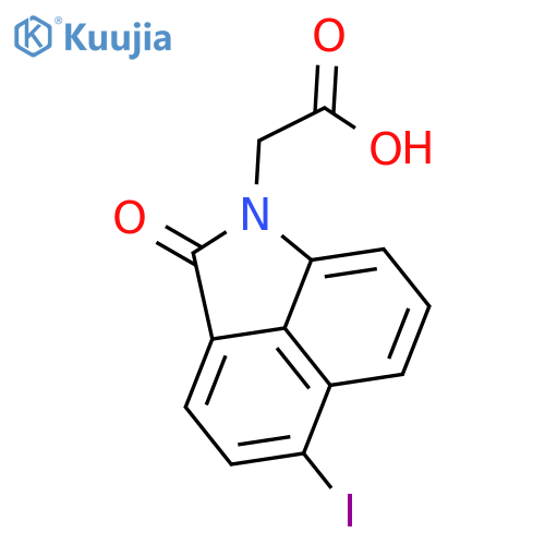 Benz[cd]indole-1(2H)-acetic acid, 5-iodo-2-oxo- structure