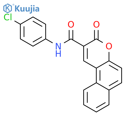 3H-Naphtho[2,1-b]pyran-2-carboxamide, N-(4-chlorophenyl)-3-oxo- structure