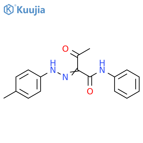 Butanamide, 2-[(4-methylphenyl)hydrazono]-3-oxo-N-phenyl- structure