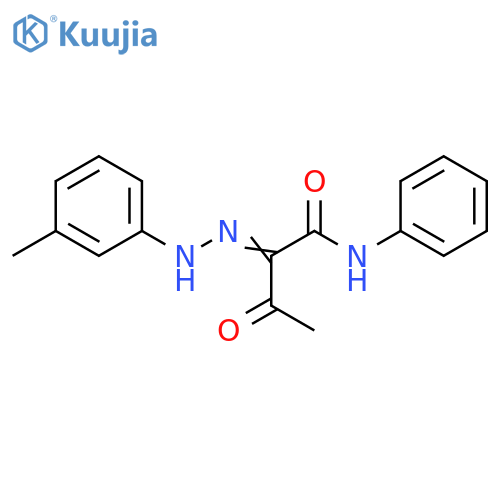 Butanamide, 2-[(3-methylphenyl)hydrazono]-3-oxo-N-phenyl- structure