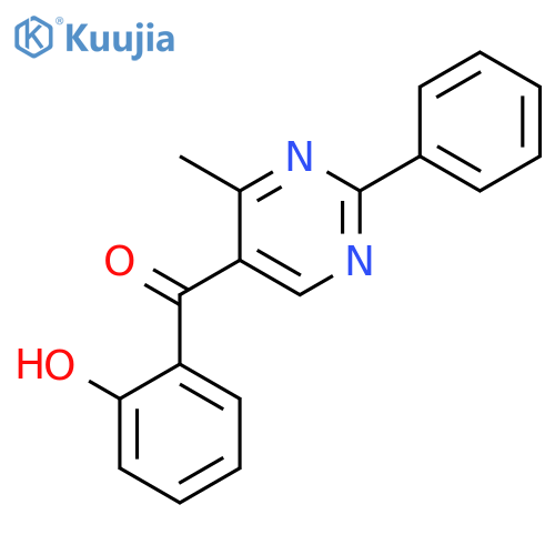 METHANONE, (2-HYDROXYPHENYL)(4-METHYL-2-PHENYL-5-PYRIMIDINYL)- structure