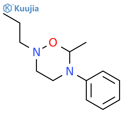 2H-1,2,5-OXADIAZINE, TETRAHYDRO-6-METHYL-5-PHENYL-2-PROPYL- structure