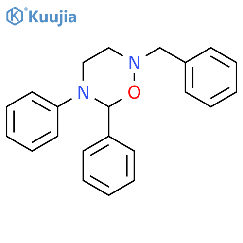 2H-1,2,5-Oxadiazine, tetrahydro-5,6-diphenyl-2-(phenylmethyl)- structure