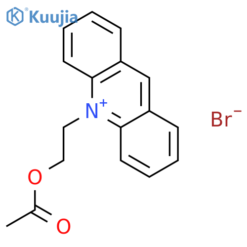 Acridinium, 10-[2-(acetyloxy)ethyl]-, bromide structure