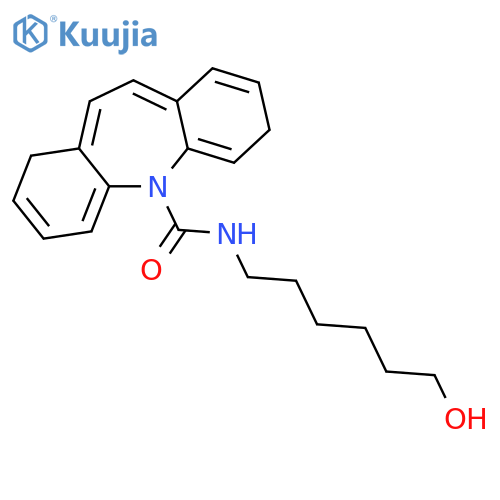 5H-Dibenz[b,f]azepine-5-carboxamide, N-(6-hydroxyhexyl)- structure