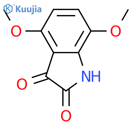 4,7-dimethoxy-2,3-dihydro-1H-indole-2,3-dione structure