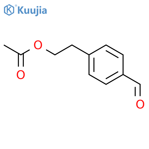 Benzaldehyde, 4-[2-(acetyloxy)ethyl]- structure
