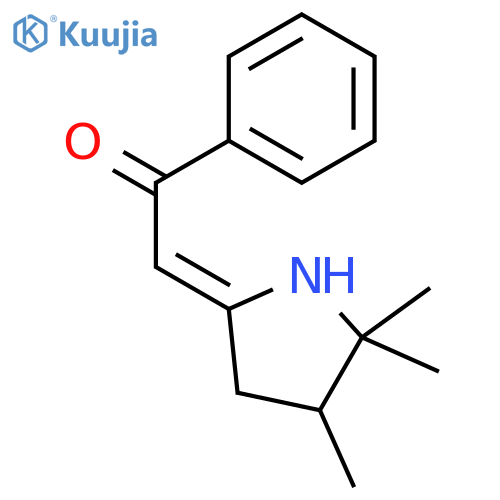 Ethanone, 1-phenyl-2-(4,5,5-trimethyl-2-pyrrolidinylidene)-, (Z)- structure