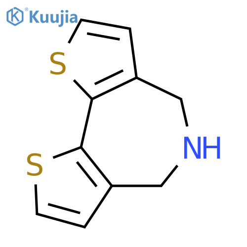 4H-Dithieno[3,2-c:2',3'-e]azepine, 5,6-dihydro- structure