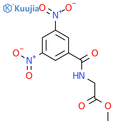 Glycine, N-(3,5-dinitrobenzoyl)-, methyl ester structure