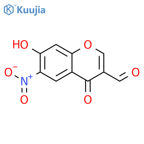 4H-1-BENZOPYRAN-3-CARBOXALDEHYDE, 7-HYDROXY-6-NITRO-4-OXO- structure