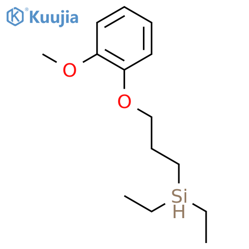Silane, diethyl(2-methoxyphenoxy)propyl- structure