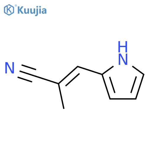 2-PROPENENITRILE, 2-METHYL-3-(1H-PYRROL-2-YL)-, (E)- structure