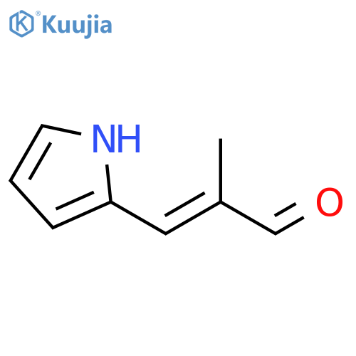 (2E)-2-methyl-3-(1H-pyrrol-2-yl)-2-Propenal structure